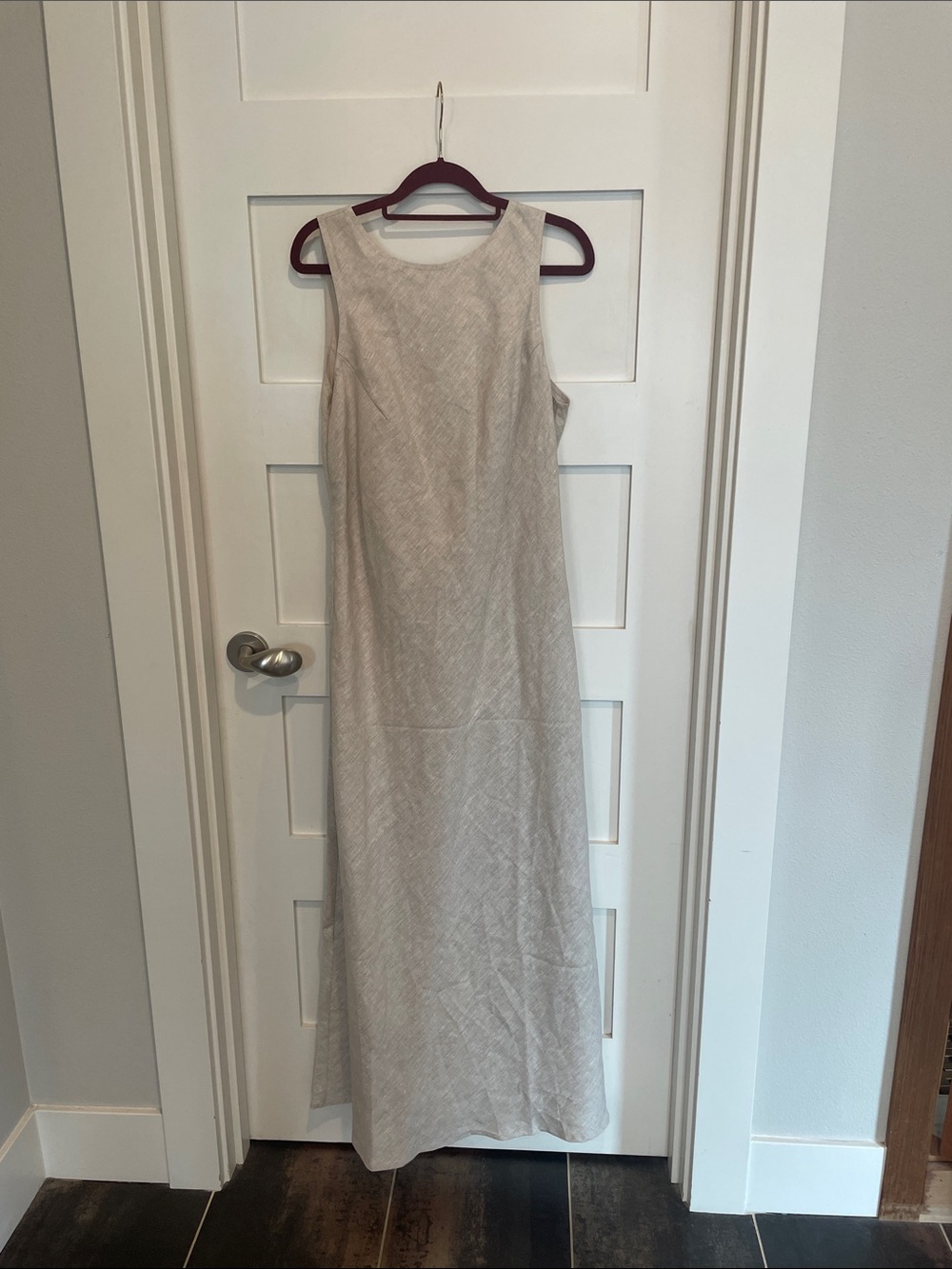 Dissh beige linen maxi dress new with tags